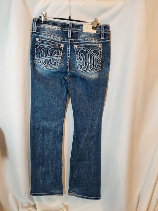 Miss Me Denim - Miss Me Signature "M" Embroidered Mid-Rise Bootcut Jeans